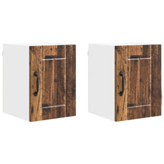 vidaXL Wall Cabinet LUCCA 2 pcs Old Wood Engineered Wood 2
