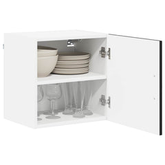 vidaXL Wall Cabinet LUCCA 2 pcs Black Engineered Wood 3