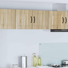 vidaXL Wall Cabinet LUCCA 2 pcs Sonoma Oak Engineered Wood 1