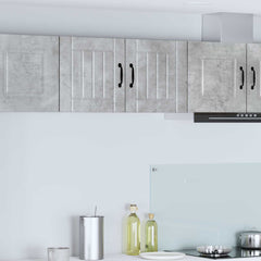 vidaXL Wall Cabinet LUCCA 2 pcs Concrete Grey Engineered Wood 1