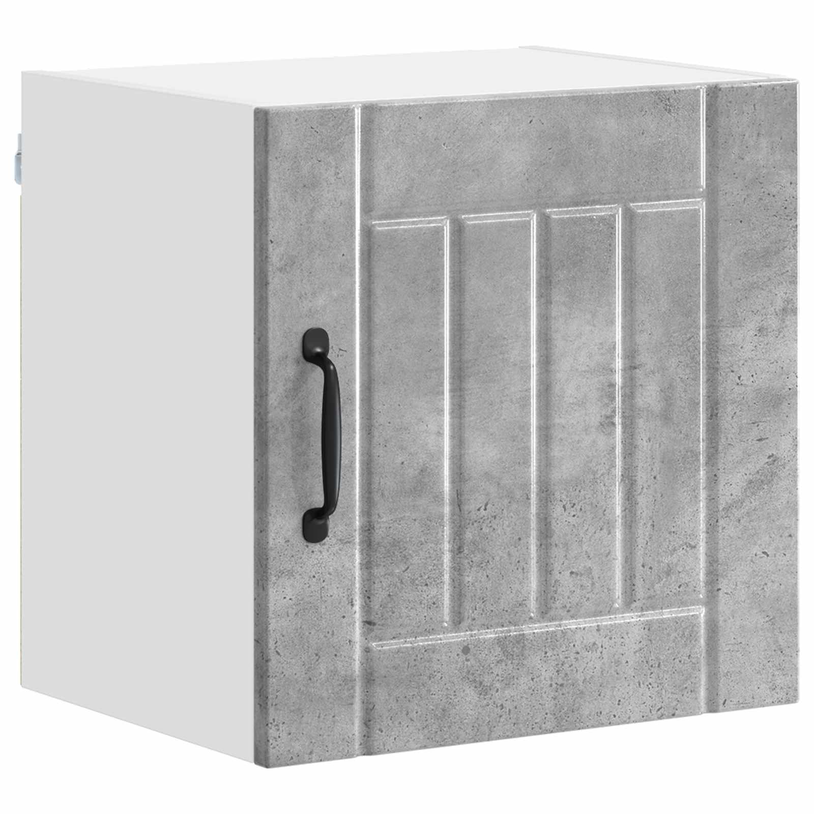vidaXL Wall Cabinet LUCCA 2 pcs Concrete Grey Engineered Wood 5