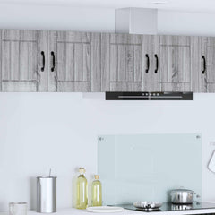 vidaXL Wall Cabinet LUCCA 2 pcs Grey Sonoma Engineered Wood 1