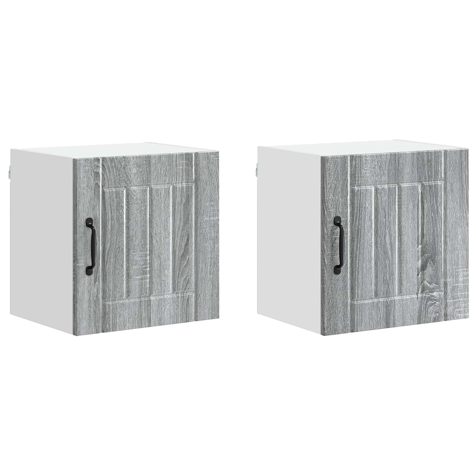 vidaXL Wall Cabinet LUCCA 2 pcs Grey Sonoma Engineered Wood 2