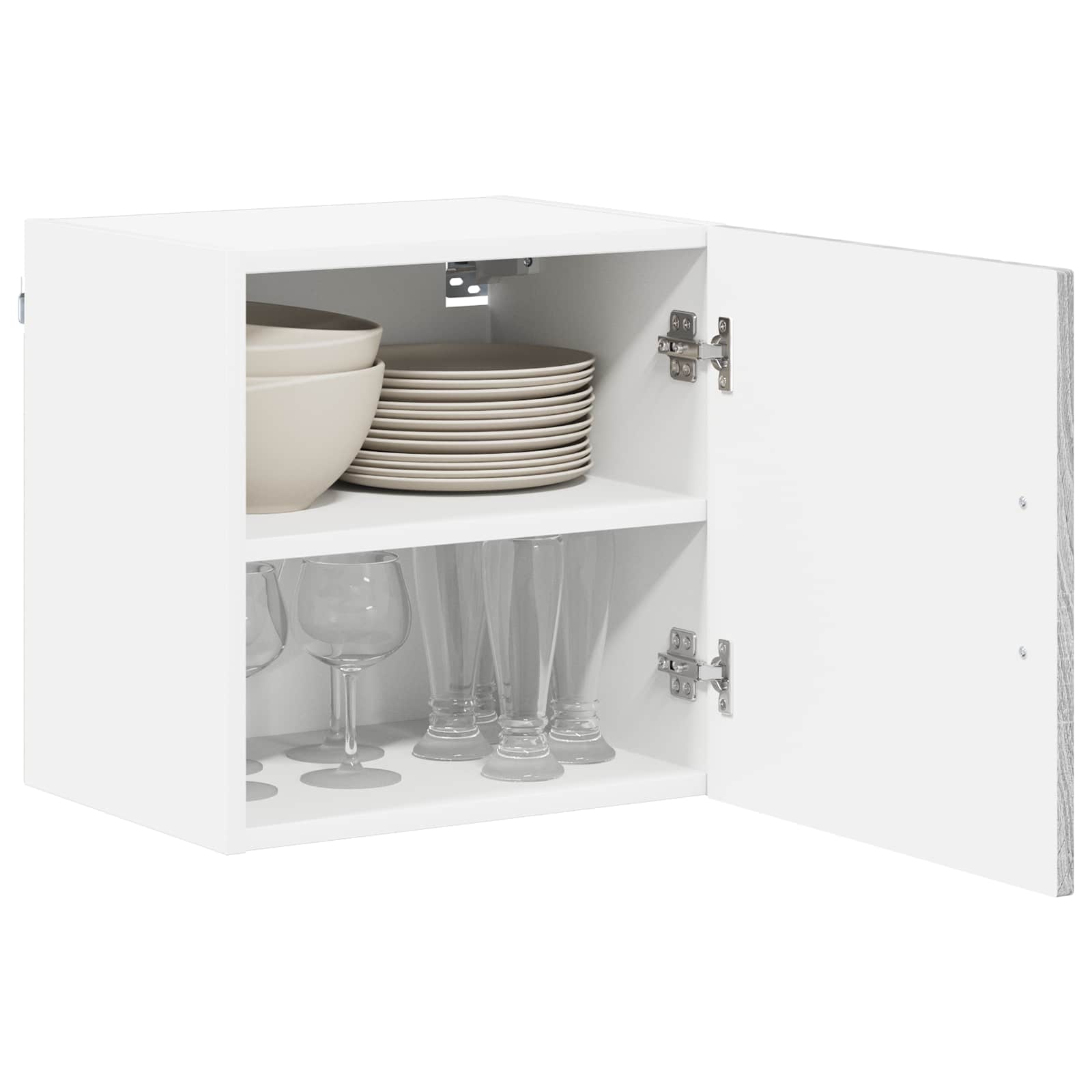 vidaXL Wall Cabinet LUCCA 2 pcs Grey Sonoma Engineered Wood 3