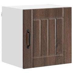 vidaXL Wall Cabinet LUCCA 2 pcs Brown Oak Engineered Wood 5