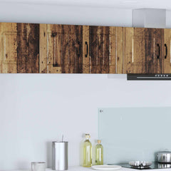 vidaXL Wall Cabinet LUCCA 2 pcs Old Wood Engineered Wood 1