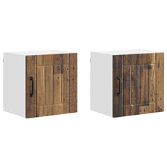 vidaXL Wall Cabinet LUCCA 2 pcs Old Wood Engineered Wood 2