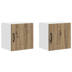 vidaXL Wall Cabinet LUCCA 2 pcs Artisan Oak Engineered Wood 2