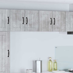 vidaXL Kitchen Wall Cabinet "Lucca" Engineered Wood Concrete Grey