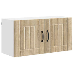 vidaXL Wall Cabinet LUCCA Sonoma Oak 80 x 31 x 40 cm Engineered Wood 2