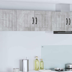vidaXL Kitchen Wall Cabinet "Lucca" Engineered Wood Concrete Grey