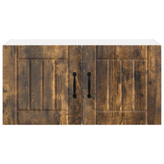 vidaXL Wall Cabinet LUCCA Smoked Oak 80 x 31 x 40 cm Engineered Wood 6