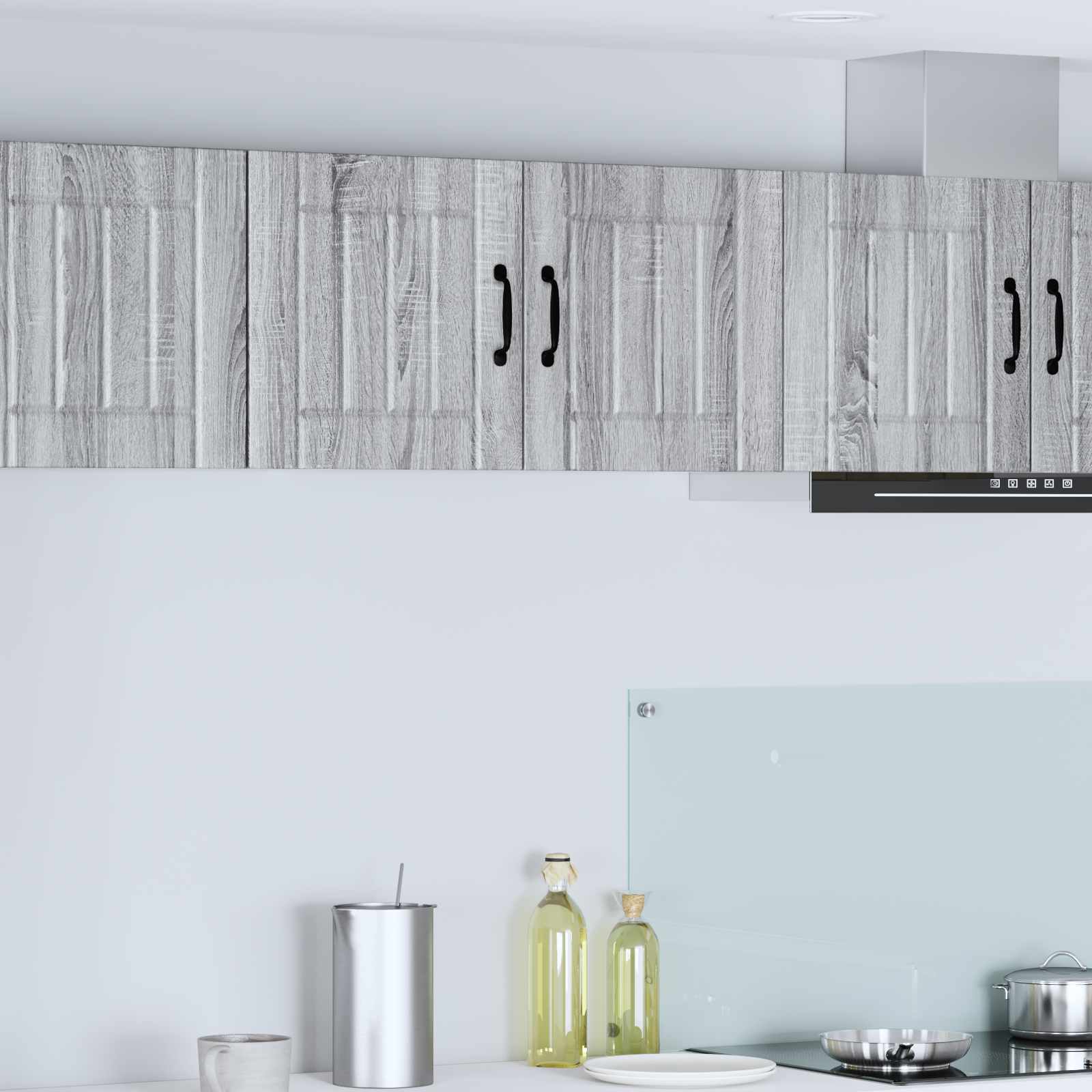 vidaXL Wall Cabinet LUCCA Grey Sonoma 80 x 31 x 40 cm Engineered Wood 1
