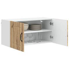 vidaXL Wall Cabinet LUCCA Artisan Oak 80 x 31 x 40 cm Engineered Wood 3