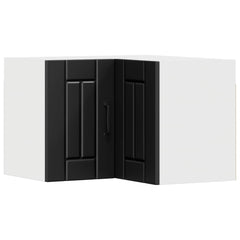vidaXL Wall Corner Cabinet LUCCA Black 57 x 57 x 40 cm Engineered Wood 1