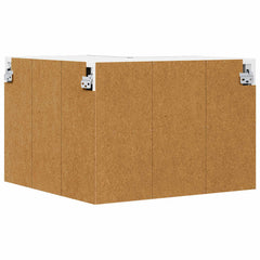 vidaXL Wall Corner Cabinet LUCCA Black 57 x 57 x 40 cm Engineered Wood 5
