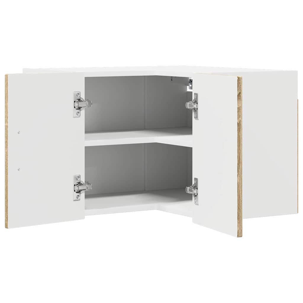 vidaXL Wall Corner Cabinet LUCCA Sonoma Oak 57 x 57 x 40 cm 5