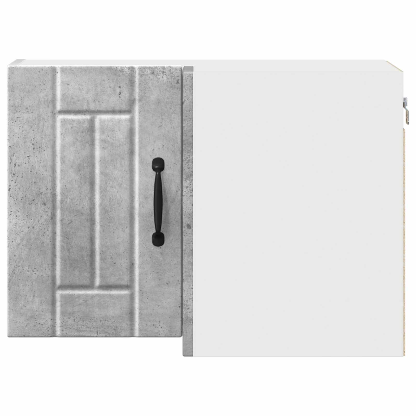 vidaXL Wall Corner Cabinet LUCCA Concrete Grey 57 x 57 x 40 cm 6