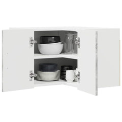 vidaXL Wall Corner Cabinet LUCCA Concrete Grey 57 x 57 x 40 cm 3