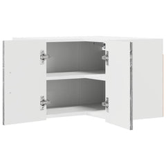 vidaXL Wall Corner Cabinet LUCCA Grey Sonoma 57 x 57 x 40 cm 5