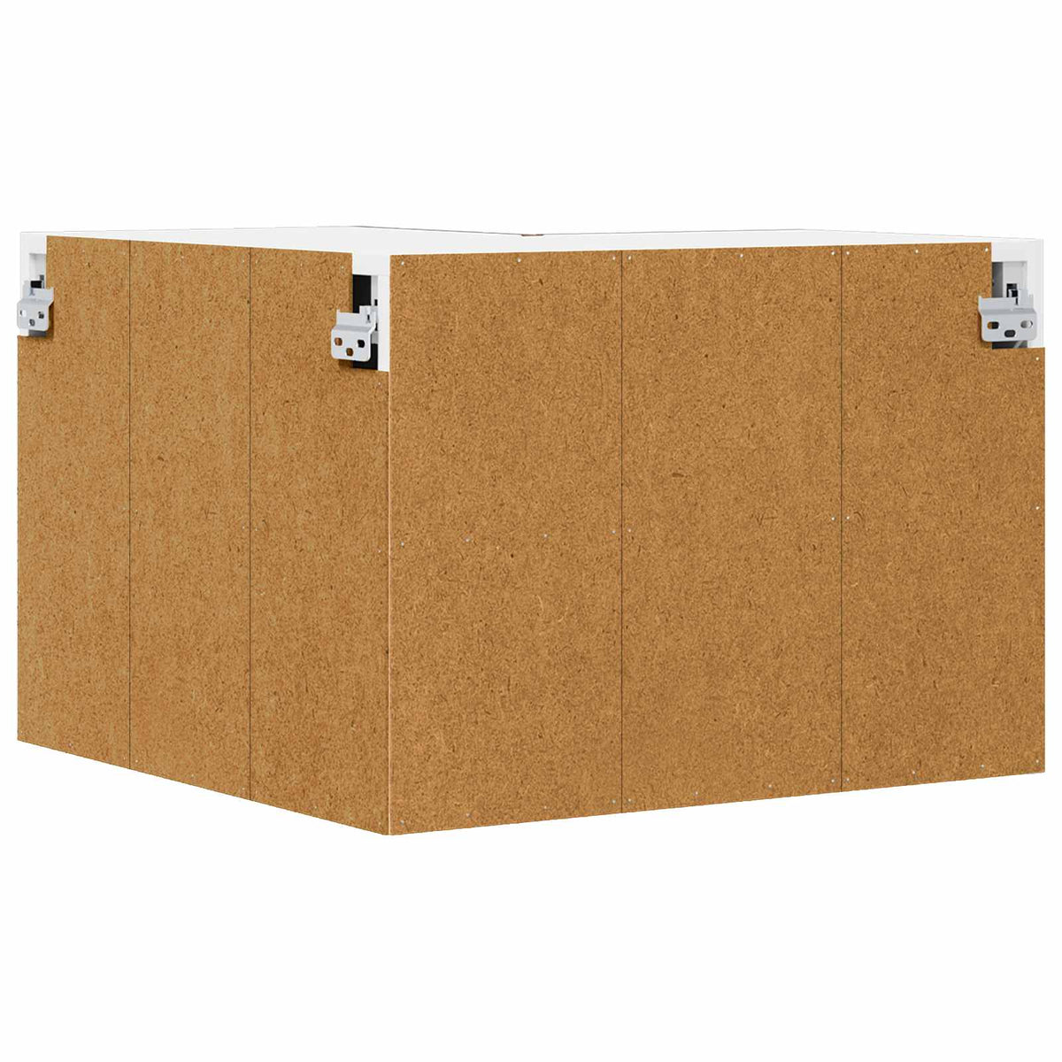 Kitchen Wall Cabinet "Lucca" Engineered Wood Brown Oak 1x wall corner cabinet 57 cm wide 40 cm high