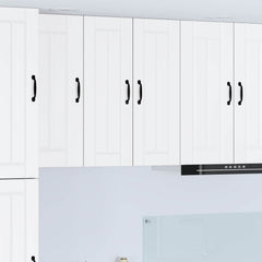 vidaXL Wall Cabinet LUCCA White 30 x 31 x 80 cm Engineered Wood 1