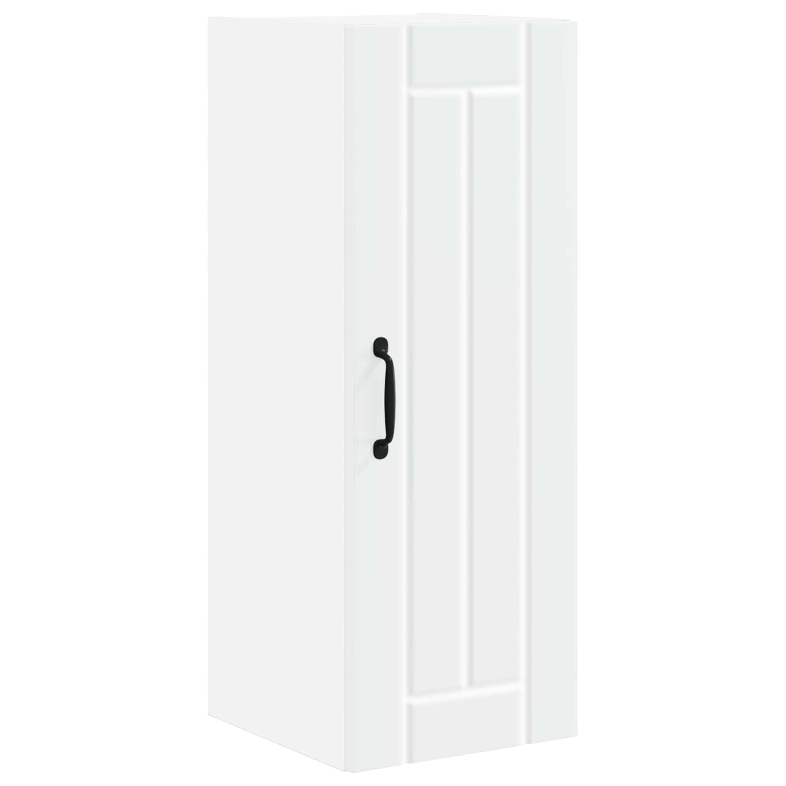 vidaXL Wall Cabinet LUCCA White 30 x 31 x 80 cm Engineered Wood 2
