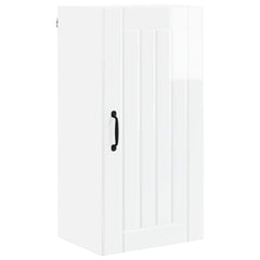 vidaXL Wall Cabinet LUCCA High Gloss White 40 x 31 x 80 cm 2