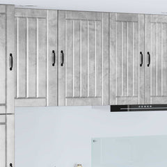 vidaXL Kitchen Wall Cabinet "Lucca" Engineered Wood Concrete Grey