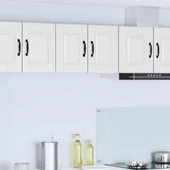 vidaXL Wall Cabinet PORTO 2 pcs White Engineered Wood 1
