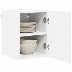 vidaXL Wall Cabinet PORTO 2 pcs White Engineered Wood 3