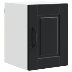 vidaXL Wall Cabinet PORTO 2 pcs Black Engineered Wood 5