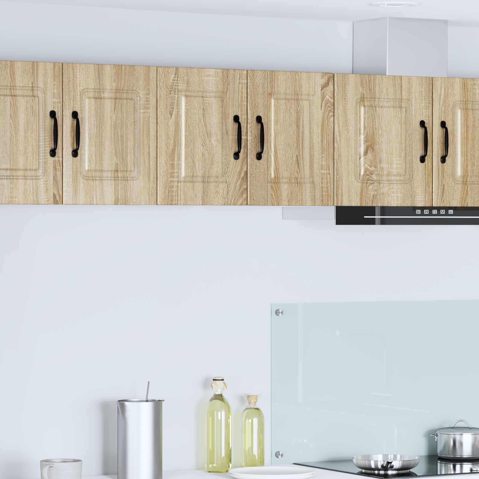 vidaXL Wall Cabinet PORTO 2 pcs Sonoma Oak Engineered Wood 1