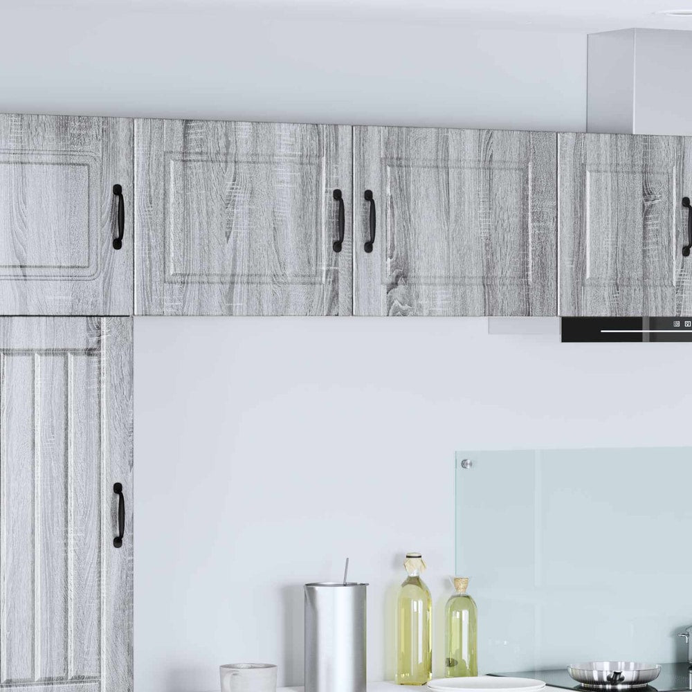 Kitchen Wall Cabinet "Porto" Engineered Wood Grey Sonoma 1x wall cabinet (1 door) 50 cm wide 40 cm high