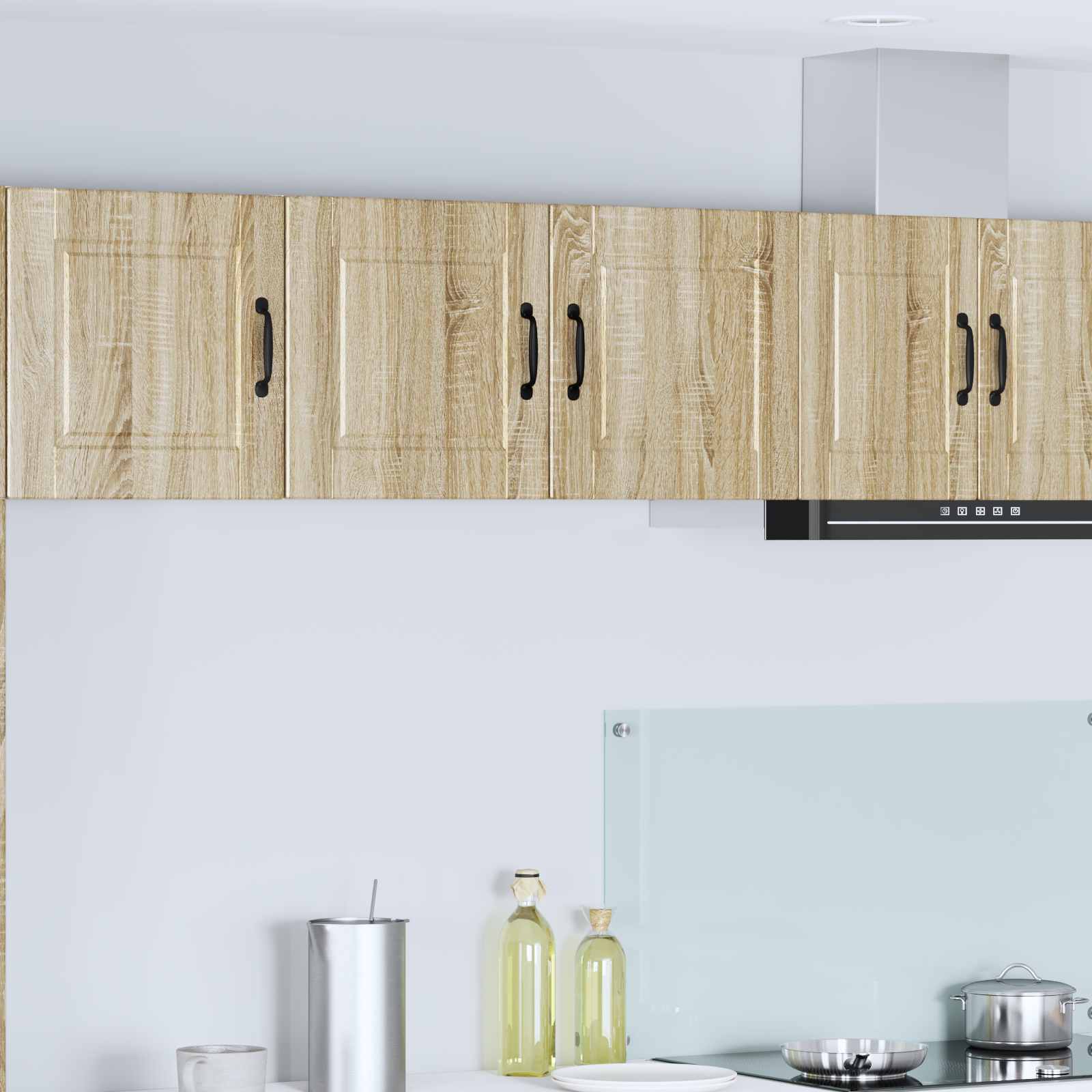 vidaXL Wall Cabinet PORTO Sonoma Oak 80 x 31 x 40 cm Engineered Wood 1
