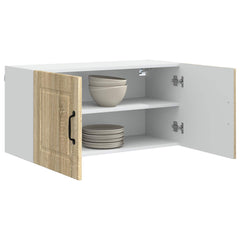vidaXL Wall Cabinet PORTO Sonoma Oak 80 x 31 x 40 cm Engineered Wood 3