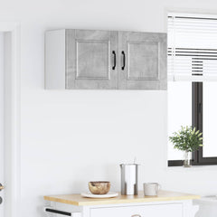 vidaXL Wall Cabinet PORTO Concrete Grey 80 x 31 x 40 cm 4