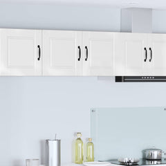 Kitchen Wall Cabinet "Porto" Engineered Wood High Gloss White 1x wall cabinet (2 doors) 80 cm wide 40 cm high