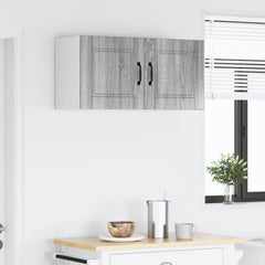 vidaXL Wall Cabinet PORTO Grey Sonoma 80 x 31 x 40 cm Engineered Wood 4