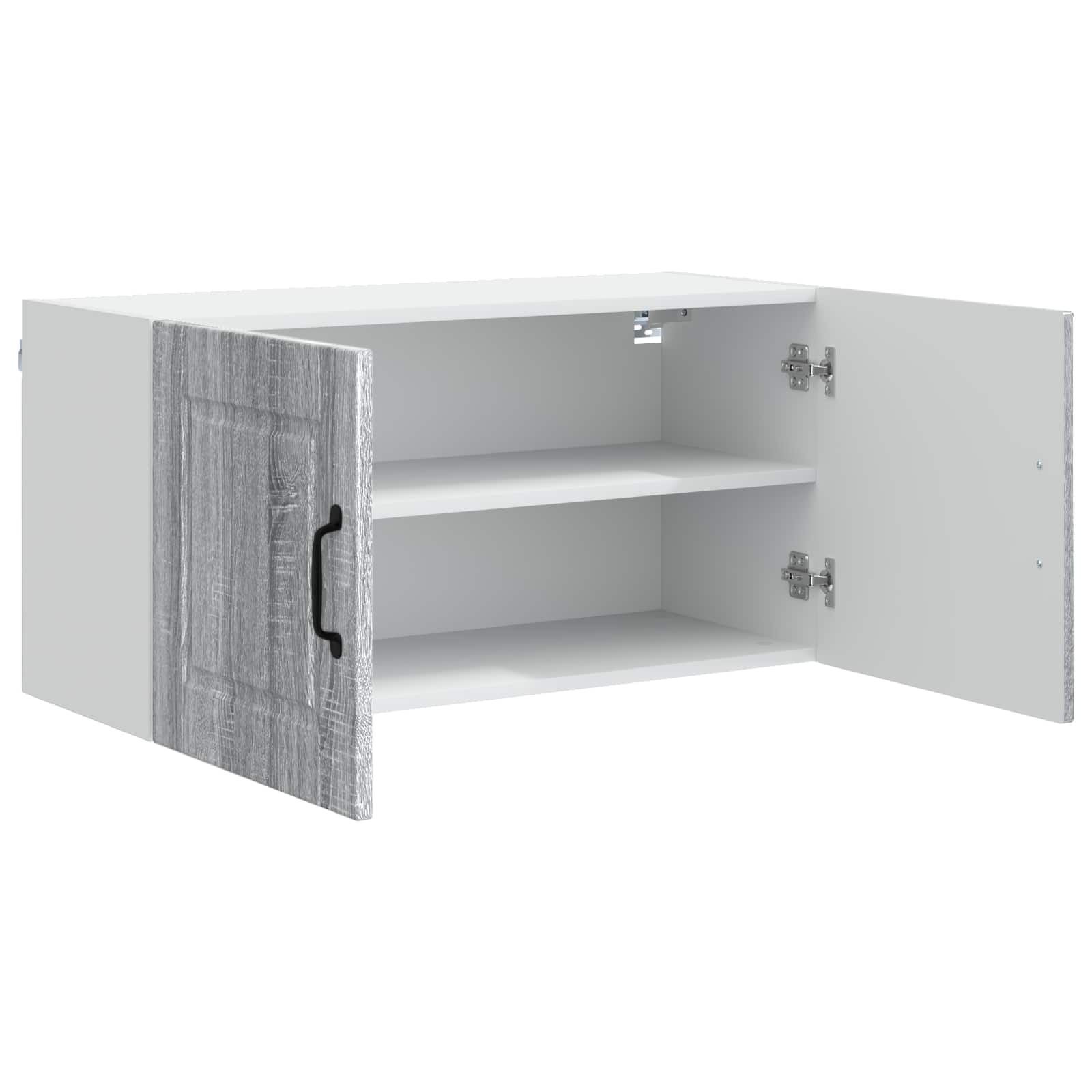 vidaXL Wall Cabinet PORTO Grey Sonoma 80 x 31 x 40 cm Engineered Wood 5