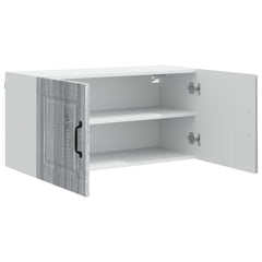 vidaXL Wall Cabinet PORTO Grey Sonoma 80 x 31 x 40 cm Engineered Wood 5