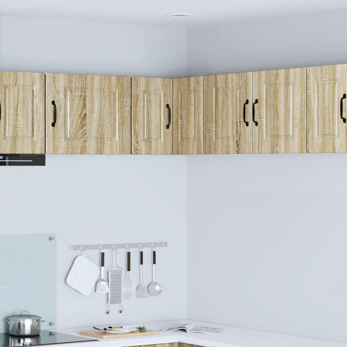 vidaXL Kitchen Wall Cabinet "Porto" Engineered Wood Sonoma Oak