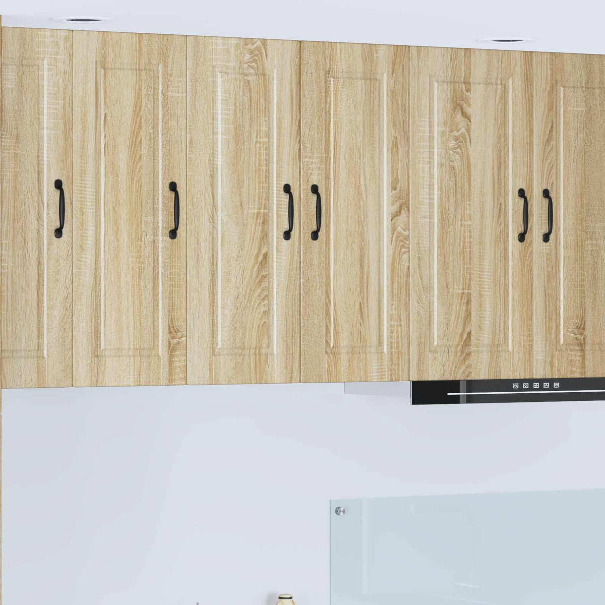 vidaXL Kitchen Wall Cabinet with Glass Door "Porto" Sonoma Oak