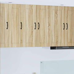 vidaXL Kitchen Wall Cabinet with Glass Door "Porto" Sonoma Oak