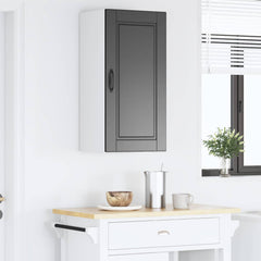 vidaXL Wall Cabinet PORTO Black 40 x 31 x 80 cm Engineered Wood 4