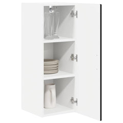vidaXL Wall Cabinet PORTO Black 40 x 31 x 80 cm Engineered Wood 3