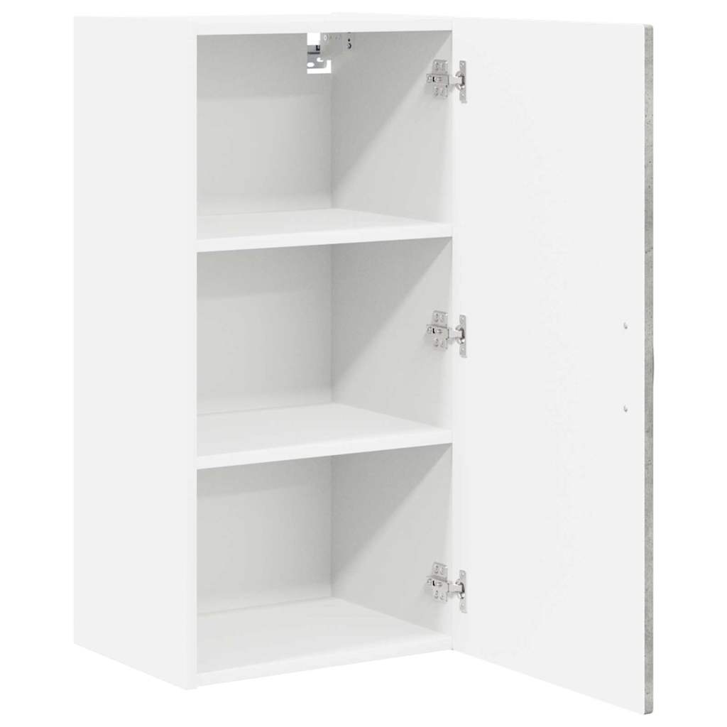 vidaXL Wall Cabinet PORTO Concrete Grey 40 x 31 x 80 cm 5