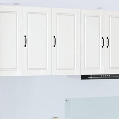Kitchen Wall Cabinet "Porto" Engineered Wood High Gloss White 1x wall cabinet (1 door) 40 cm wide 80 cm high