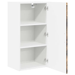 vidaXL Wall Cabinet PORTO Smoked Oak 40 x 31 x 80 cm Engineered Wood 5