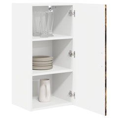 vidaXL Wall Cabinet PORTO Smoked Oak 40 x 31 x 80 cm Engineered Wood 3